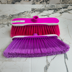1 Escoba de Plástico Tipo Cepillo Extra Suave Italia - GLEZ Productos de Limpieza
