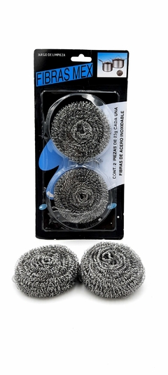 144 blister con 2 piezas Fibra Acero Inoxidable Fibra Mex (Caja)