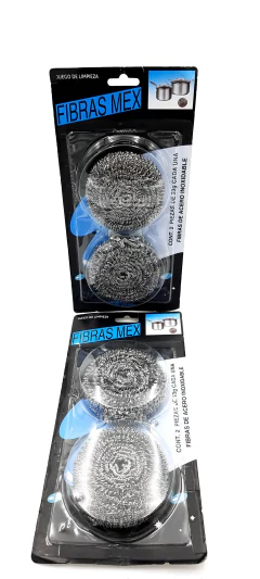 1 blister con 2 piezas Fibra Acero Inoxidable Fibra Mex en internet