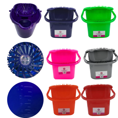 12 Cubeta con Exprimidor Bonita 10L - (Caja) - comprar en línea