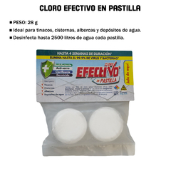 400 Pastilla de Cloro Efectivo 20 gramos - (Caja master) - comprar en línea