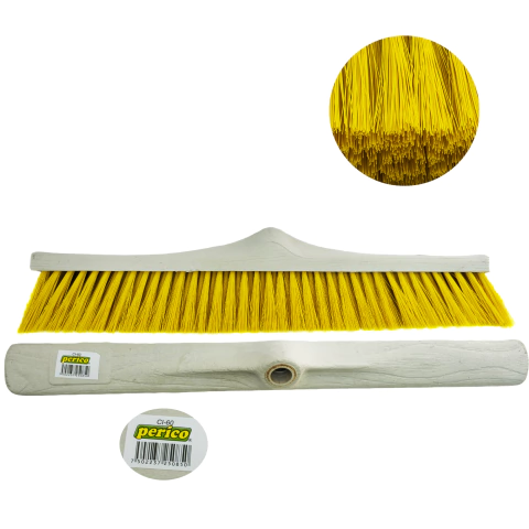 1 Escoba Cepillo de Plástico Inclinado 60 CM Suave CI60