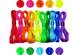 50 Lazos de Plastico 4 Cabos 10 metros