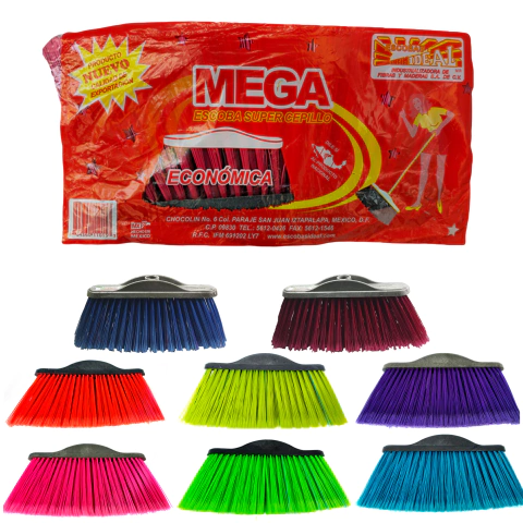 1 Escoba Cepillo Mega Broom Ideal Multiusos