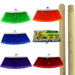 1 Escoba de Vinilo Tipo Cepillo Grande Jumbo - GLEZ Productos de Limpieza