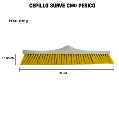 1 Escoba Cepillo de Plástico Inclinado 60 CM Suave CI60 - comprar en línea