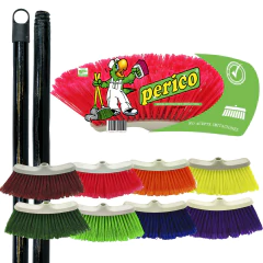 24 Escoba Vinilo Tipo Cepillo Curvo P180 Perico - (Caja) - GLEZ Productos de Limpieza
