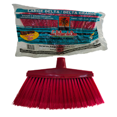 12 Escoba Cepillo Premium Delta Grande Palma de Oro - (Caja) - GLEZ Productos de Limpieza