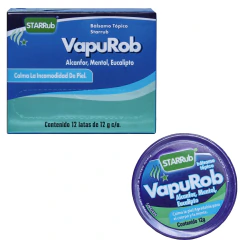 14 Pack Con 12 Piezas De Pomada De Menta En Lata De 12g VapoRob