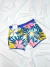Boxer estampado flores rosas y hojas verdes talle L