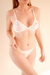 Conjunto con puntilla blanco talle 85