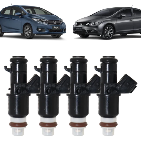 4 BICOS INJETORES NEW CIVIC FIT CRV 2.0 07 A 14 16450RNAA01 - comprar online