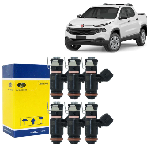 6 BICOS INJETORES TORO RENEGADE 1.8 2016 EM DIANTE IPE057 - comprar online