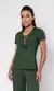 Blusa Feminina Básica Decote V Manga Curta Carol Moraes - CM Store 