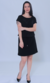 Vestido Decote Canoa Viscolycra Premium Carol Moraes - CM Store 