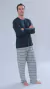 Pijama Masculino Longo Calça Listrada Augis - comprar online