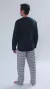 Pijama Masculino Longo Calça Listrada Augis - CM Store 