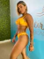 Biquíni Conjunto Ariel Mostarda Canelado - comprar online