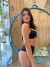Biquíni Meia Taça Iza Preto Canelado + Hot Pant - Mineiroca Beach Wear