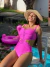 Maiô Macrame Pink