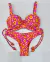 Biquíni Meia Taça Iza Onça Rosa/Laranja + Calcinha Laço - comprar online
