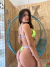 Biquíni Cortininha Verde Neon | Lilás+ Calcinha franzida na internet