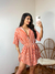 Saída de Praia Chemise Duna Listrada Laranja com Branco - loja online
