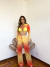 Saída de Praia Bolero e Calça Degrade Amarelo com Laranja - Mineiroca Beach Wear