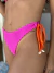Biquíni Meia Taça Leblon Pink e Laranja Neon Calcinha Laço com Detalhes de Búzios Naturais na internet