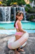 Maiô Infantil Menina Teen com Proteção Bicolor Rosa Bebe com Amarelo Manteiga - loja online