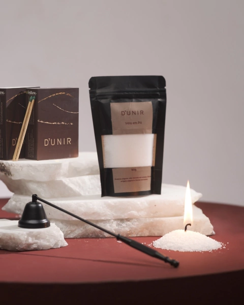 Kit Vela em pó + Acessórios