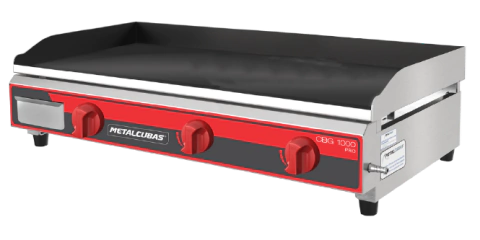 Chapa Bifeteira Profissional à gás Cbg1000 Pro Metalcubas