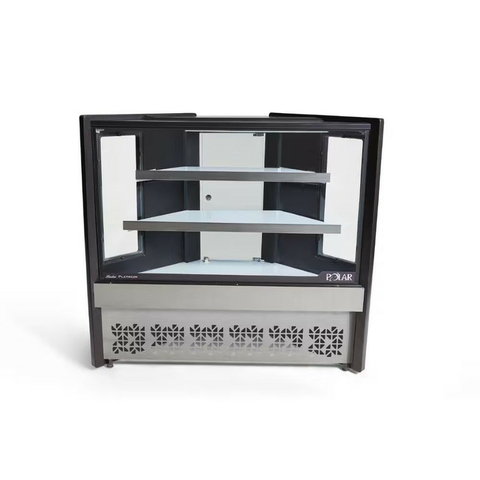 Balcão Seco Natural 90º Canto 1,25 Preto Platinum Polar