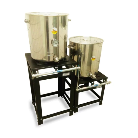 Fogão Industrial Cervejeiro BrewStand 40x40 02 Módulos Pintado Alta Pressão Cristalaço