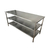 Mesa Aço Inox 190x60x90cm com 2 Prateleiras Gastromixx