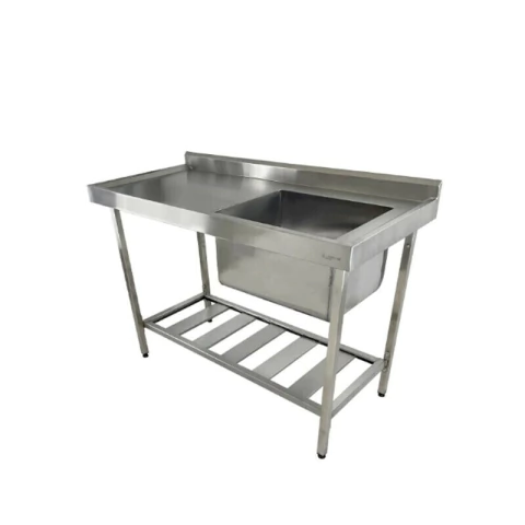 Pia Aço Inox Industrial 150x60x90cm Cuba Direita Gastromixx