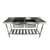 Pia Industrial Aço Inox 260x60x90 Cuba Dupla Central Gastromixx