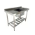 Pia industrial 130x60 com Cuba dir e Grade P1D130 Gastromixx - comprar online