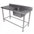 Pia Inox Industrial 1.90X70 com 1 Cuba Direita Gastromixx
