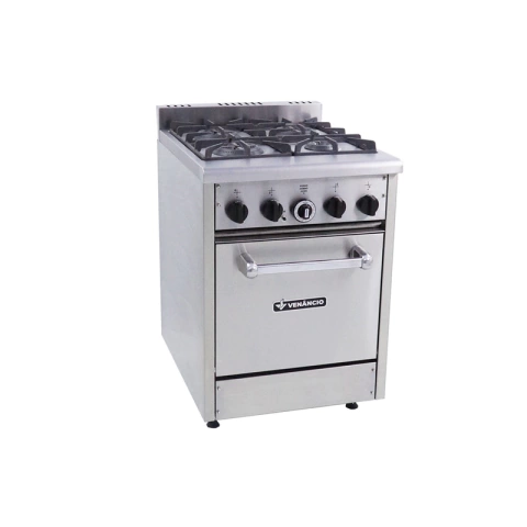Fogão Industrial 4 Bocas com Forno Don Bidone Fdb4F Venâncio