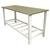 Mesa Tampo Inox 120x70cm com Grade Inferior Cristalaço