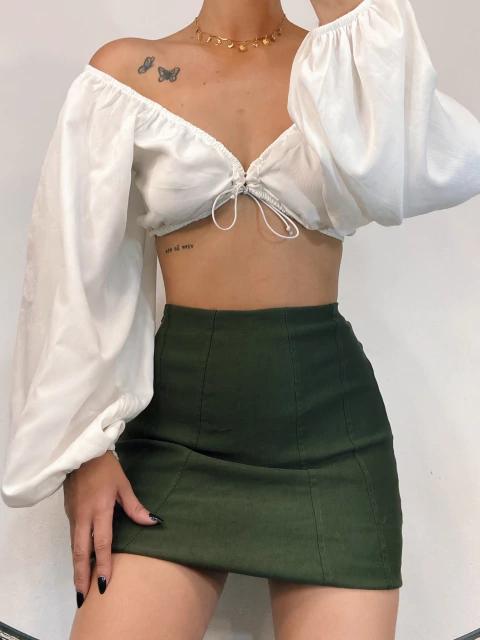 Short Saia Hayla Green - comprar online