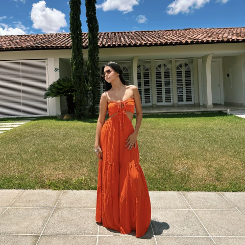 Vestido Ayla Orange - comprar online
