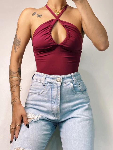 Cropped Blossom Red - comprar online