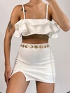 Short Saia Iris White