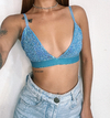 Cropped Mariana Blue