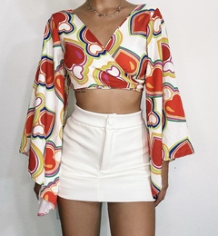 Short Saia Malu White na internet