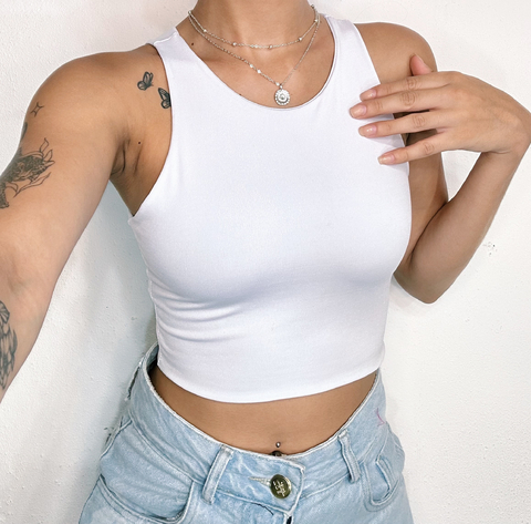 Cropped Malu White