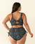 Top Beach (Print cebra) - Arena Blanca