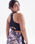 Top doble lycra alto impacto liso (negro) - comprar online